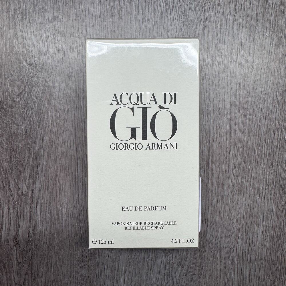 Giorgio Armani Acqua Di Gio EDP Refillable Spray Men’s Perfume 125ml NIB Sealed